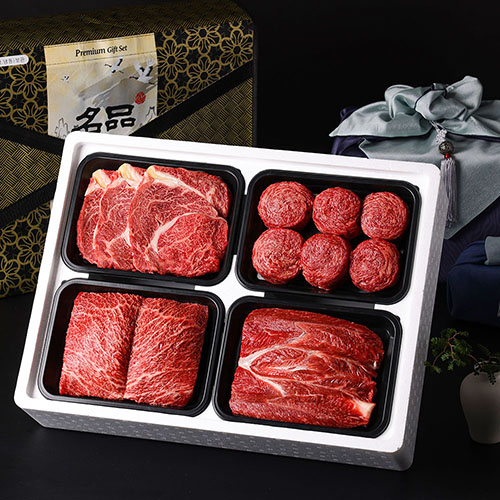 [전북한우] h9400 한우 명품 등심혼합세트 1.9kg