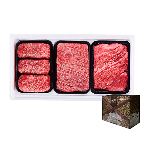 [순우리] 무항생제인증 1+등급 프리미엄  한우 정육3종선물세트 1.2kg (냉동)